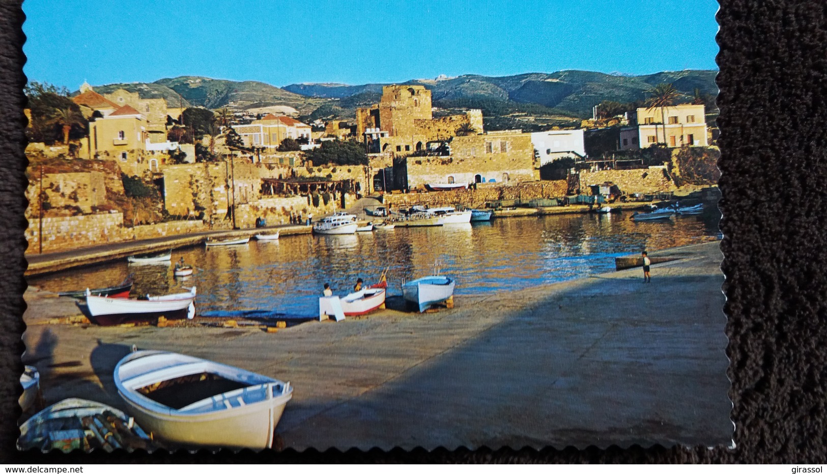 CPSM LIBAN BYBLOS LE PORT THE HARBOUR ED ACE P O B BEYROUTH - Liban