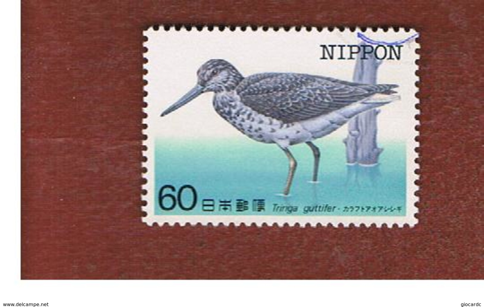 GIAPPONE  (JAPAN) - SG 1736 -   1984 ENDANGERED BIRDS: TRINGA GUTTIFERA    - USED° - Used Stamps