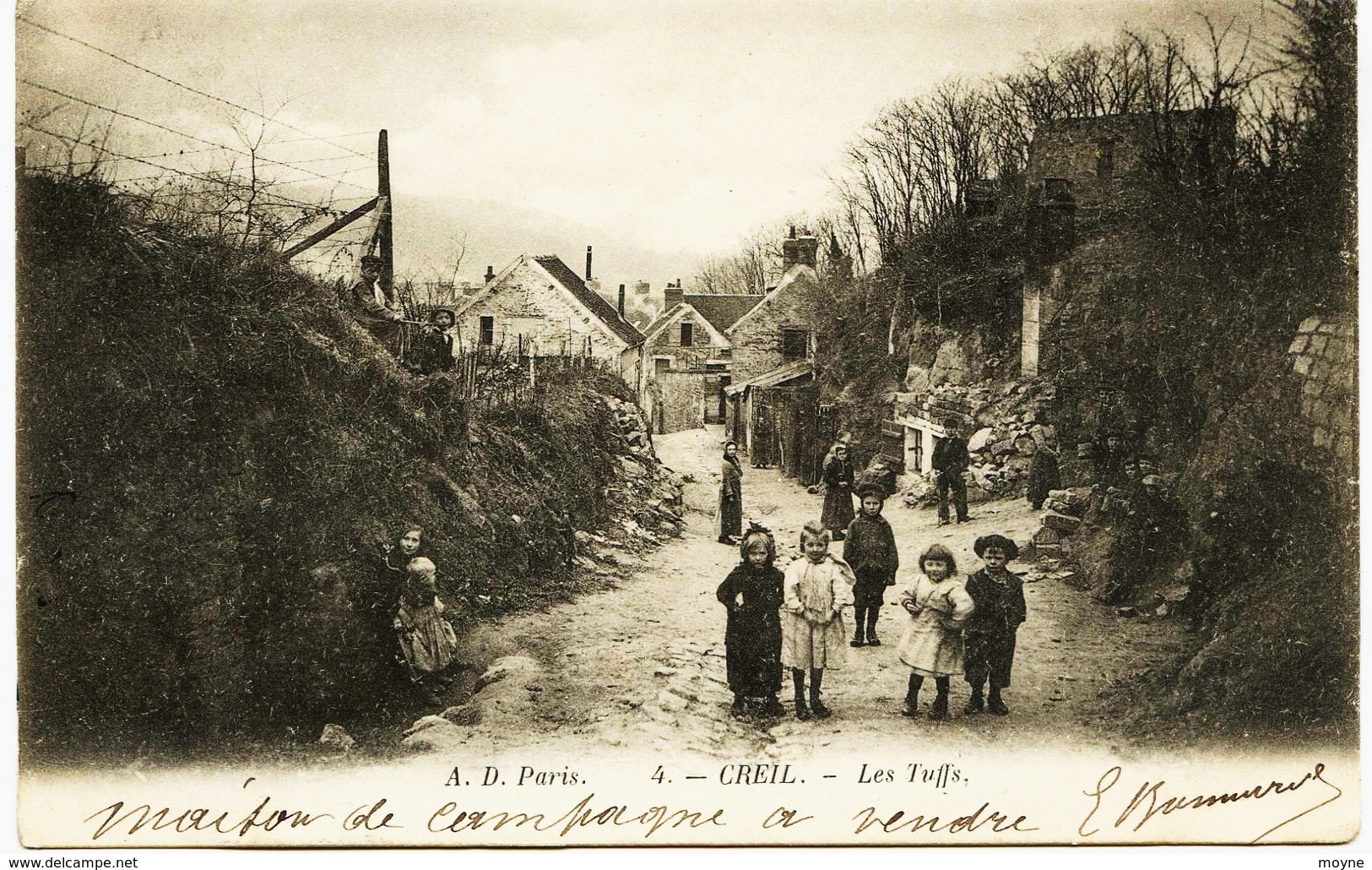 8156  -  Oise -  CREIL  :  LES  TUFFS     ( Rare)  -               Circulée  En 1904 - Creil