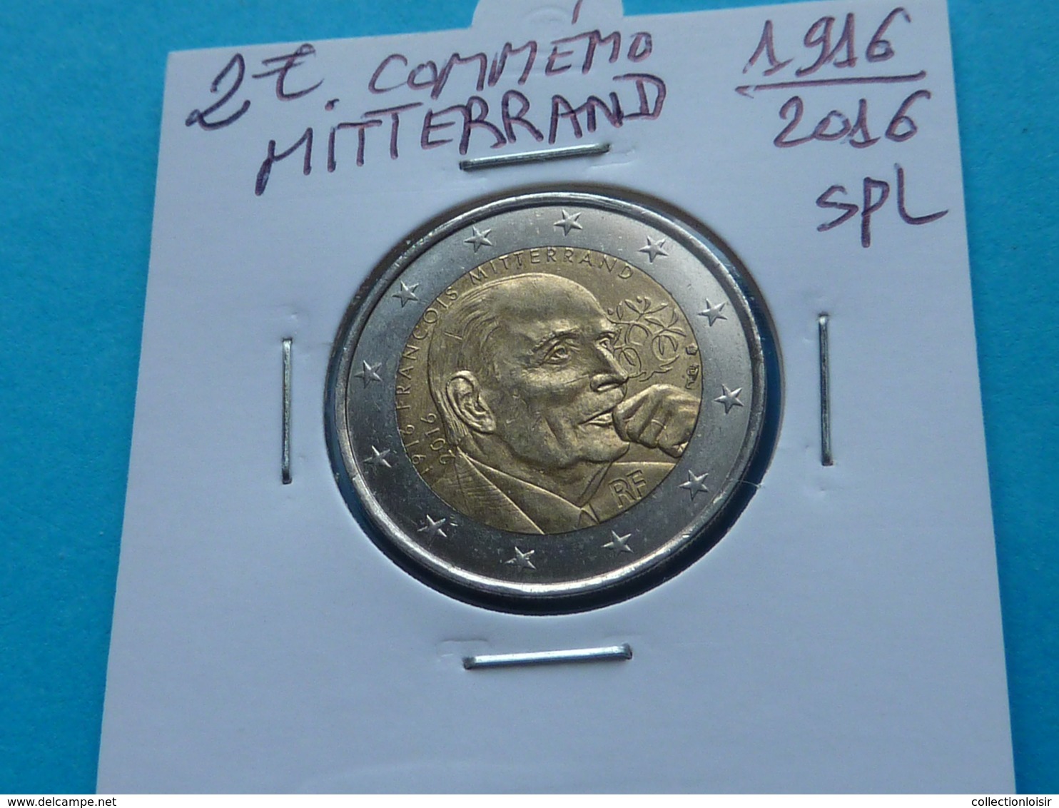 2 EURO COMMEMO MITTERRAND  FRANCE 1916 / 2016 Spl  ( 2 Photos  ) - France