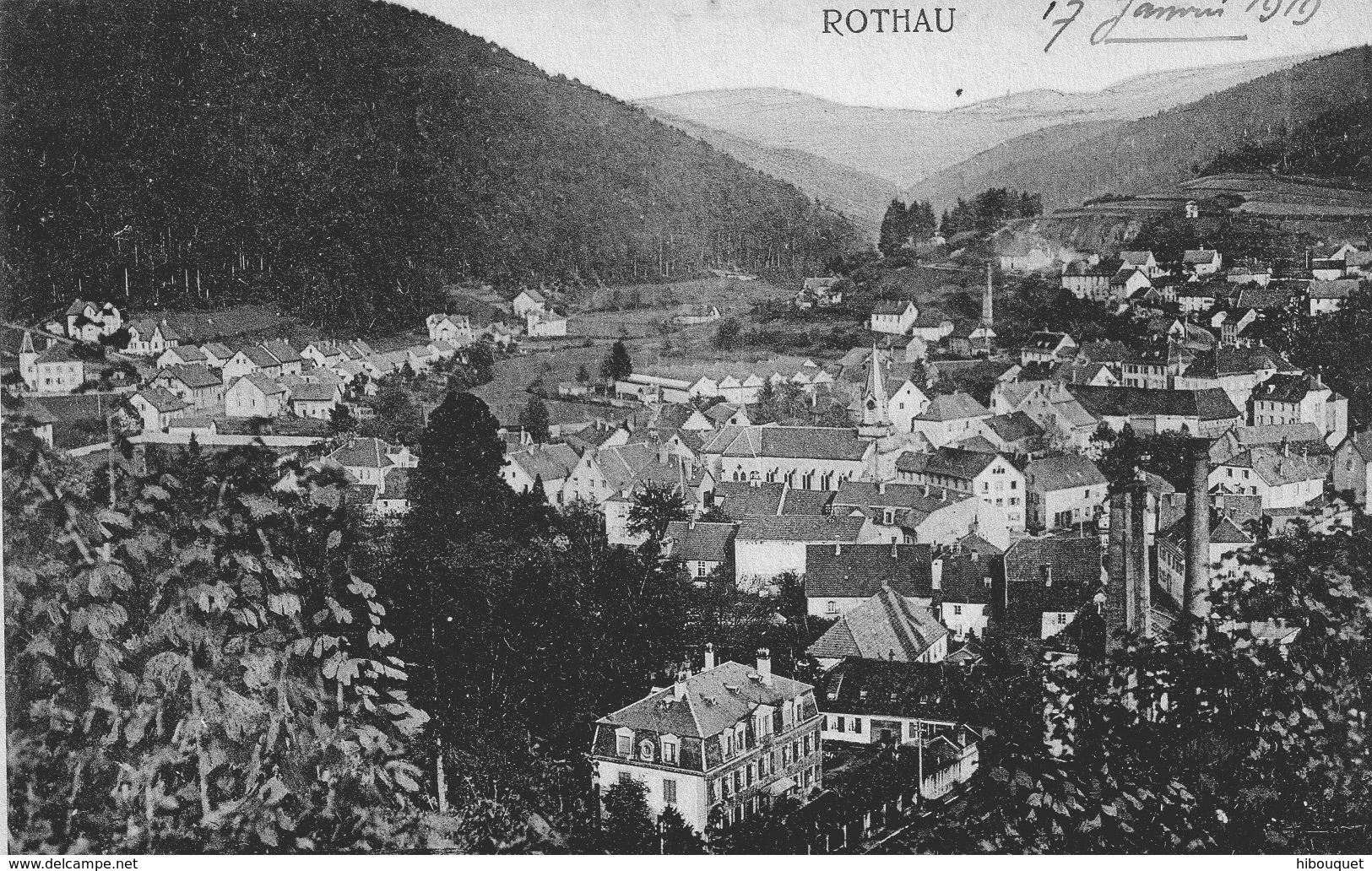 CPA, Rothau Vue Générale Du Village, 1919 - Rothau