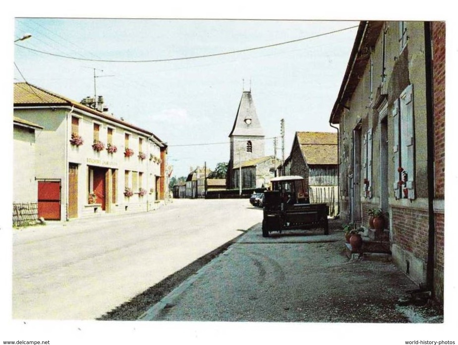 CPSM - ORCONTE - Rue Du Capitaine Oudinot - Tracteur - Eglise - Prés Thieblemont Farémont Vitry Le François - Autres & Non Classés