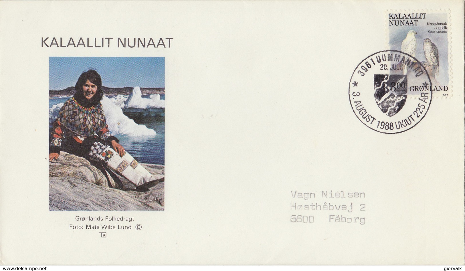 GREENLAND 1988 FDC With Falcon.BARGAIN.!! - Aquile & Rapaci Diurni