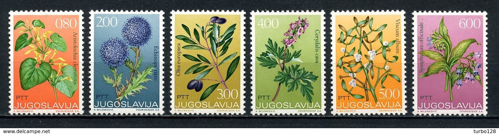 YOUGOSLAVIE 1973  N° 1396/1401 ** Neufs MNH Superbes C 5.50 € Flore Fleurs Plantes Médicinales Flowers Journée Jeunesse - Neufs