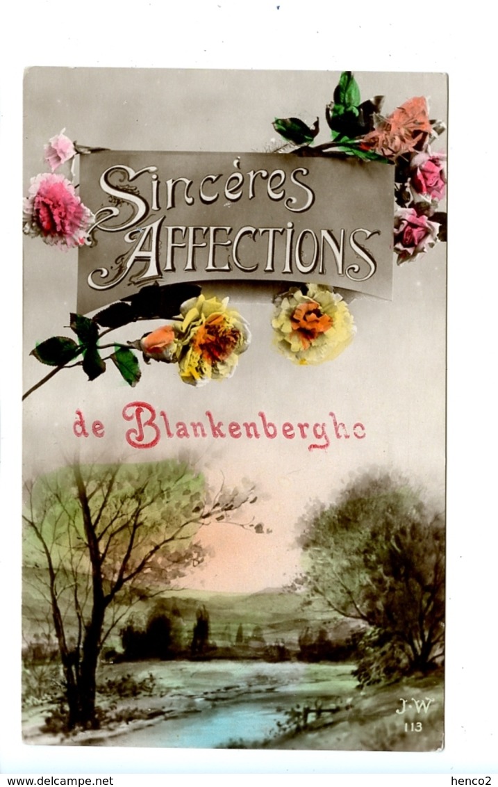 Sincères Affections De Blankenberghe (1921) - Blankenberge