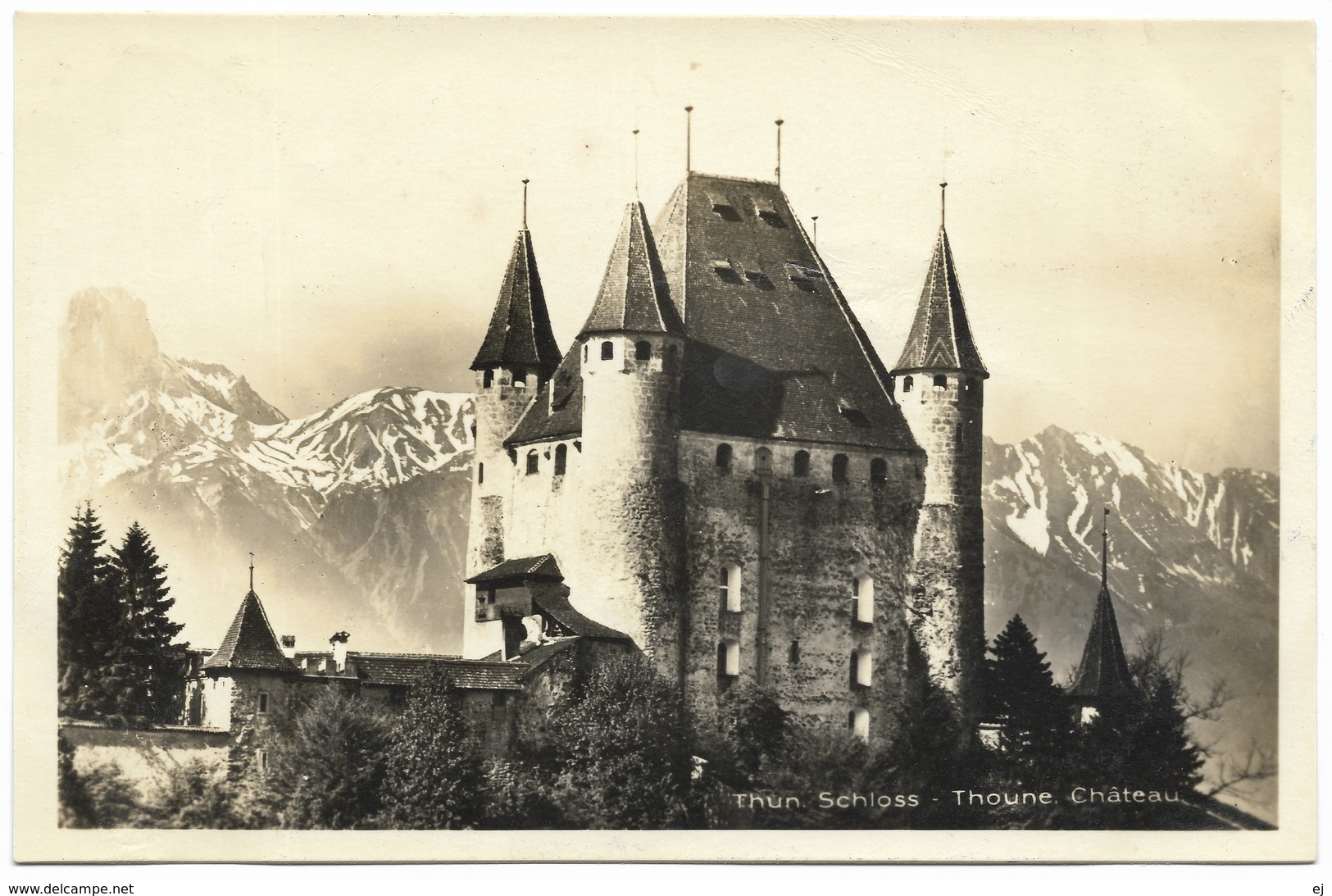 Thun Schloss Thoune Chateau Real Photo Unused - Ansichtskartenverlag AG - Thun