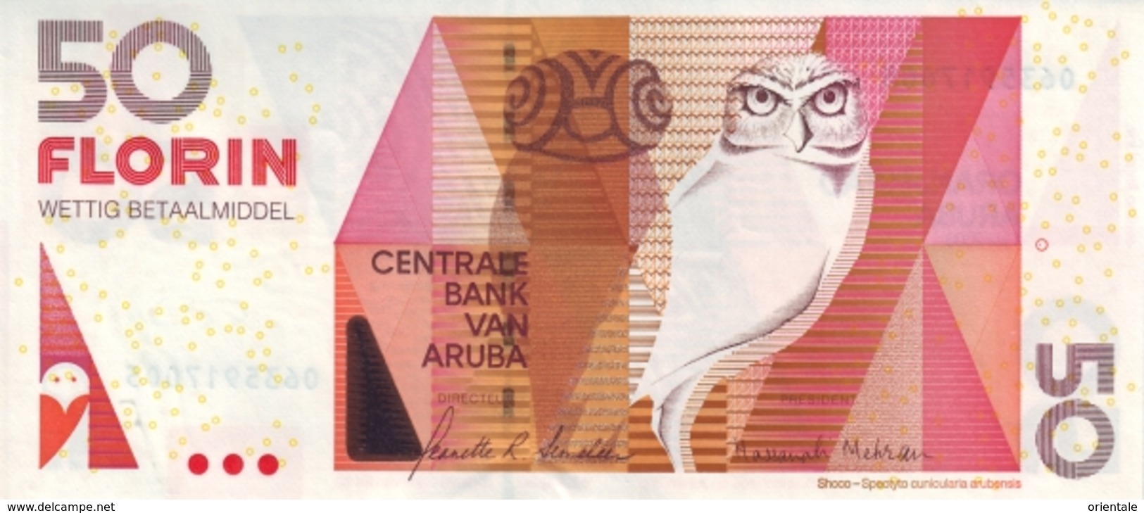 ARUBA P. 18b 50 F 2008 UNC - Aruba (1986-...)