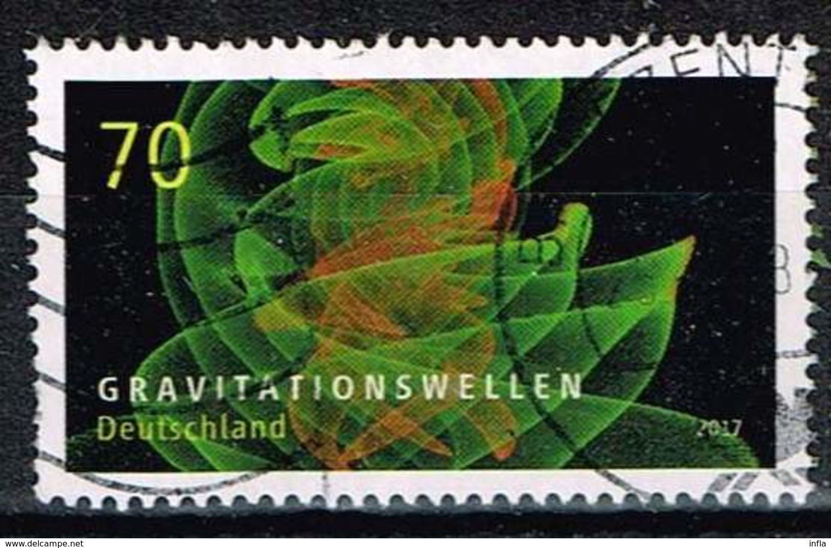 Bund 2017, Michel# 3348 O Astrophysik:Gravitationswellen - Gebraucht