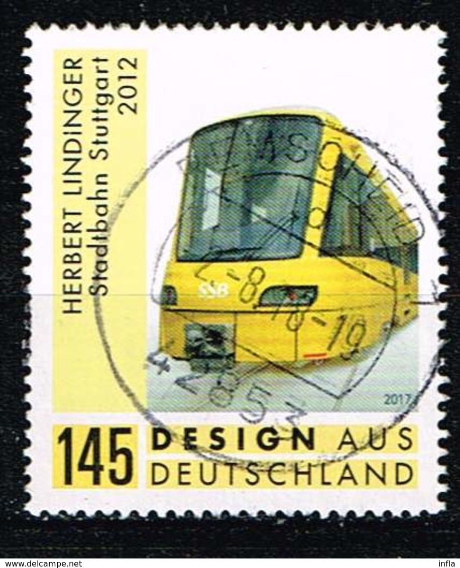 Bund 2017, Michel# 3349 O  Herbert Lindinger - Stadtbahn Stuttgart - Usados