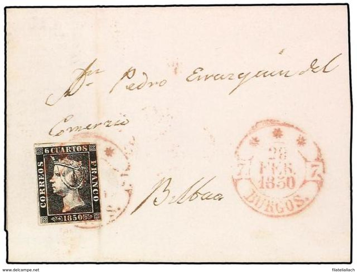 SPAIN: PREPHILATELIC MARKS  DP07 BURGOS - ...-1850 Vorphilatelie