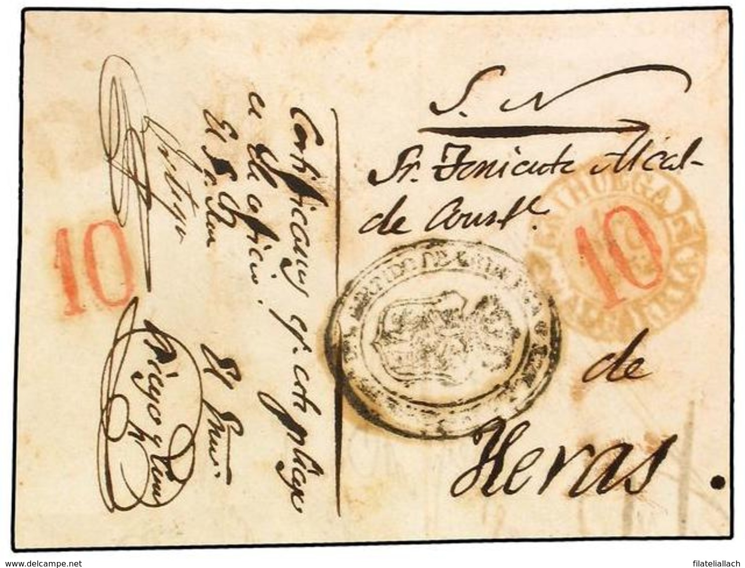 SPAIN: PREPHILATELIC MARKS  DP02 ALCARRIA - ...-1850 Prephilately