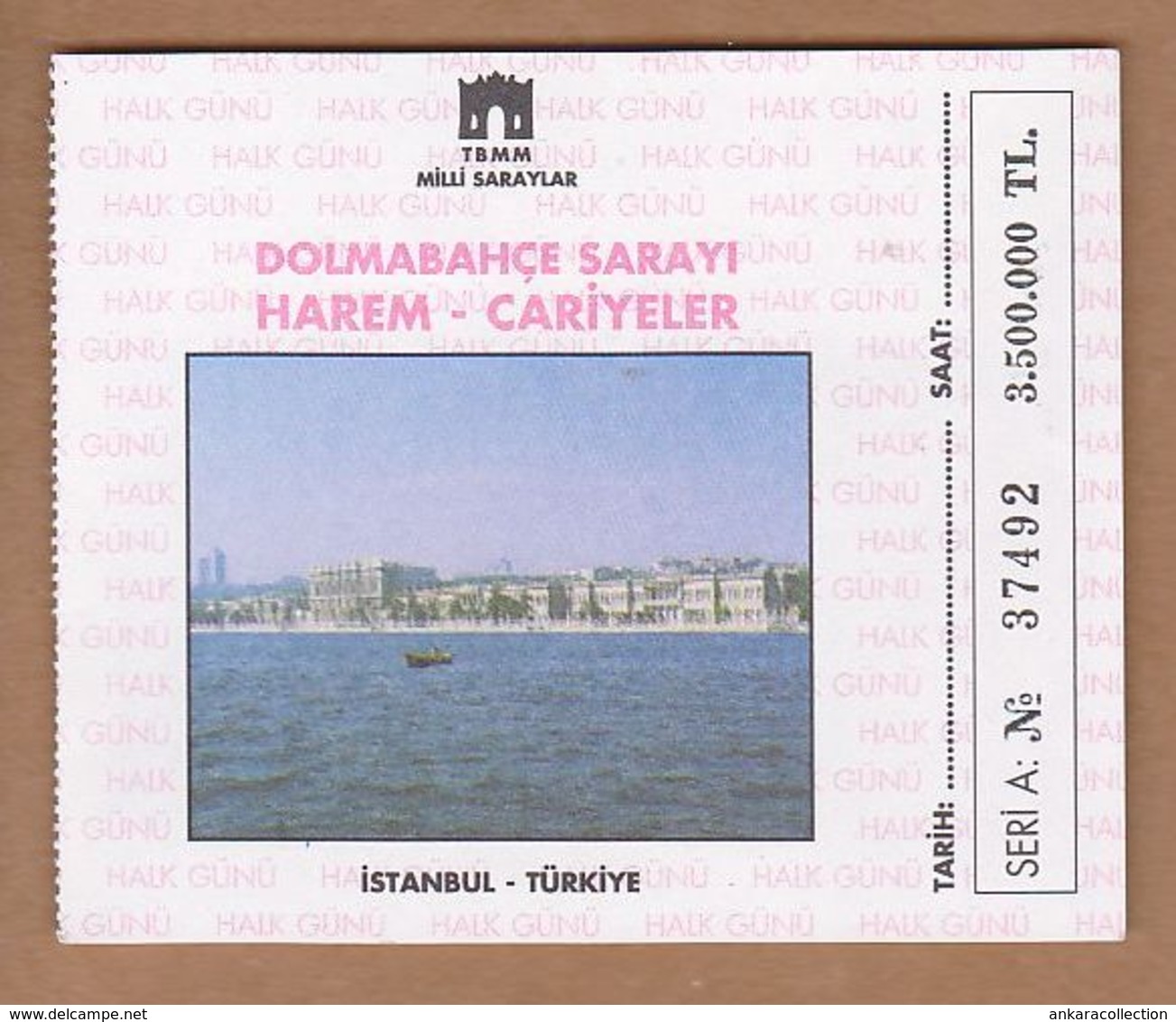 AC - DOLMABAHCE PALACE MUSEUM ENTRANCE TICKET TURKEY - Tickets - Vouchers