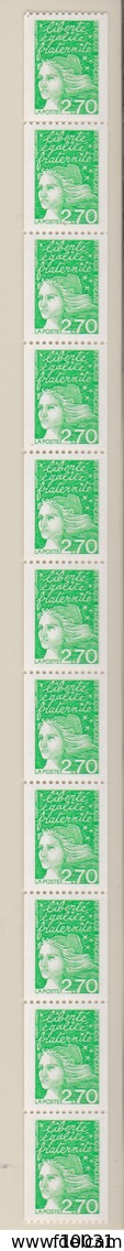 FRANCE Roulette N°98 (11 Timbres 3 N° Rouge 435,440-445) Timbre N° 3100** - Roulettes