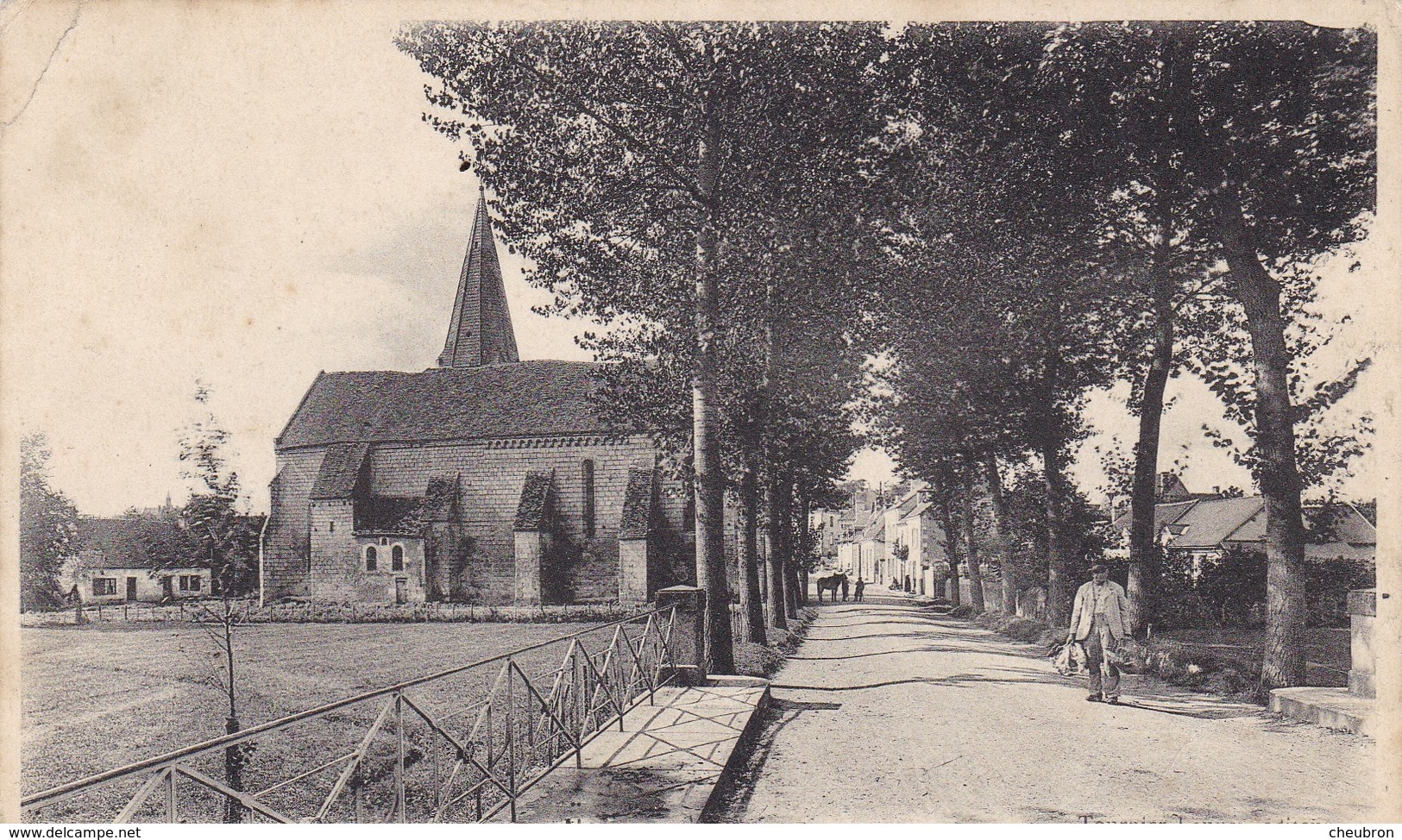 36. ECUEILLE. CPA. LES PONTS ET AVENUE DE L'EGLISE. ANNEE 1906 - Autres & Non Classés