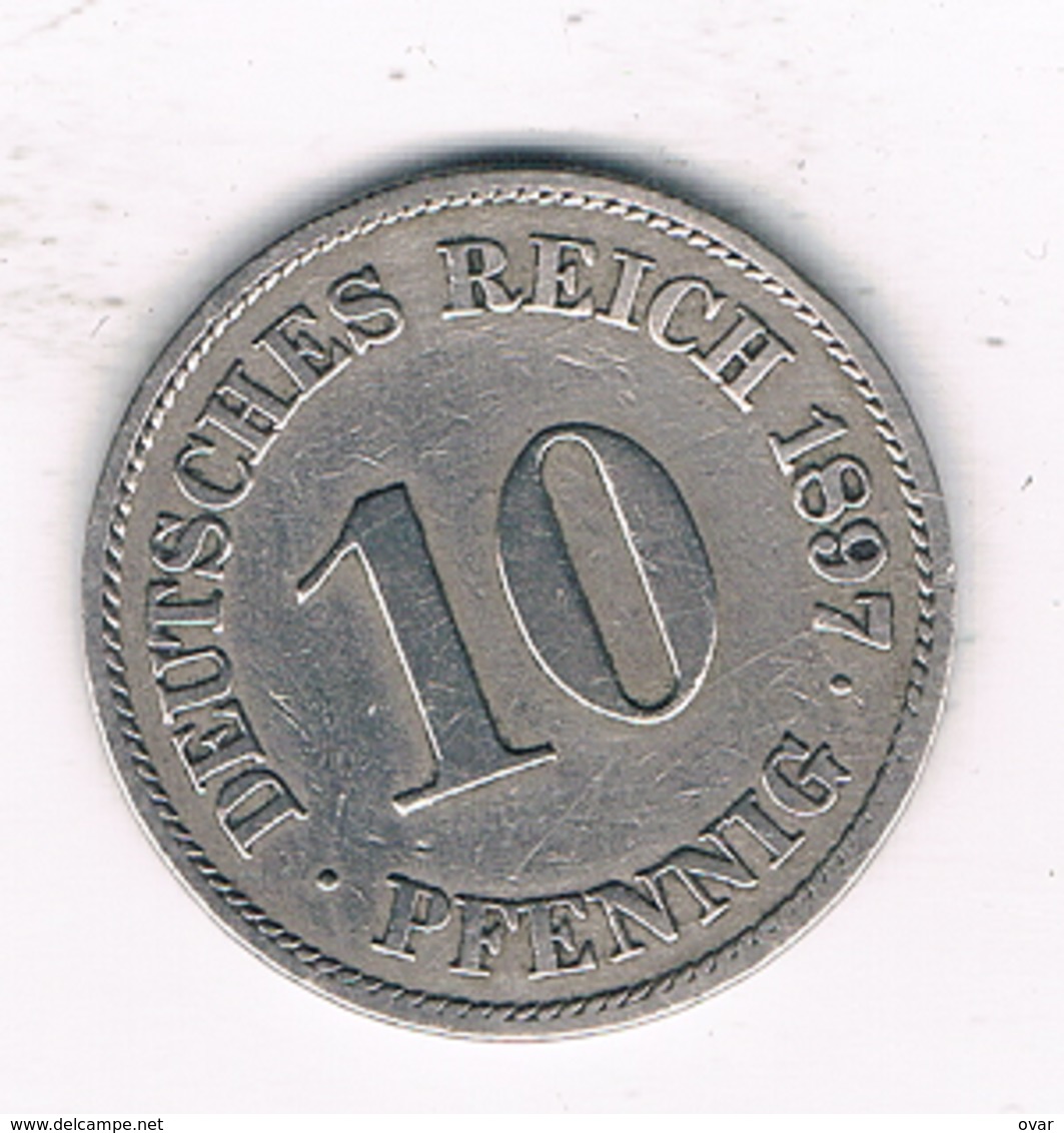 10 PFENNIG  1897 A   DUITSLAND /1511/ - 10 Pfennig