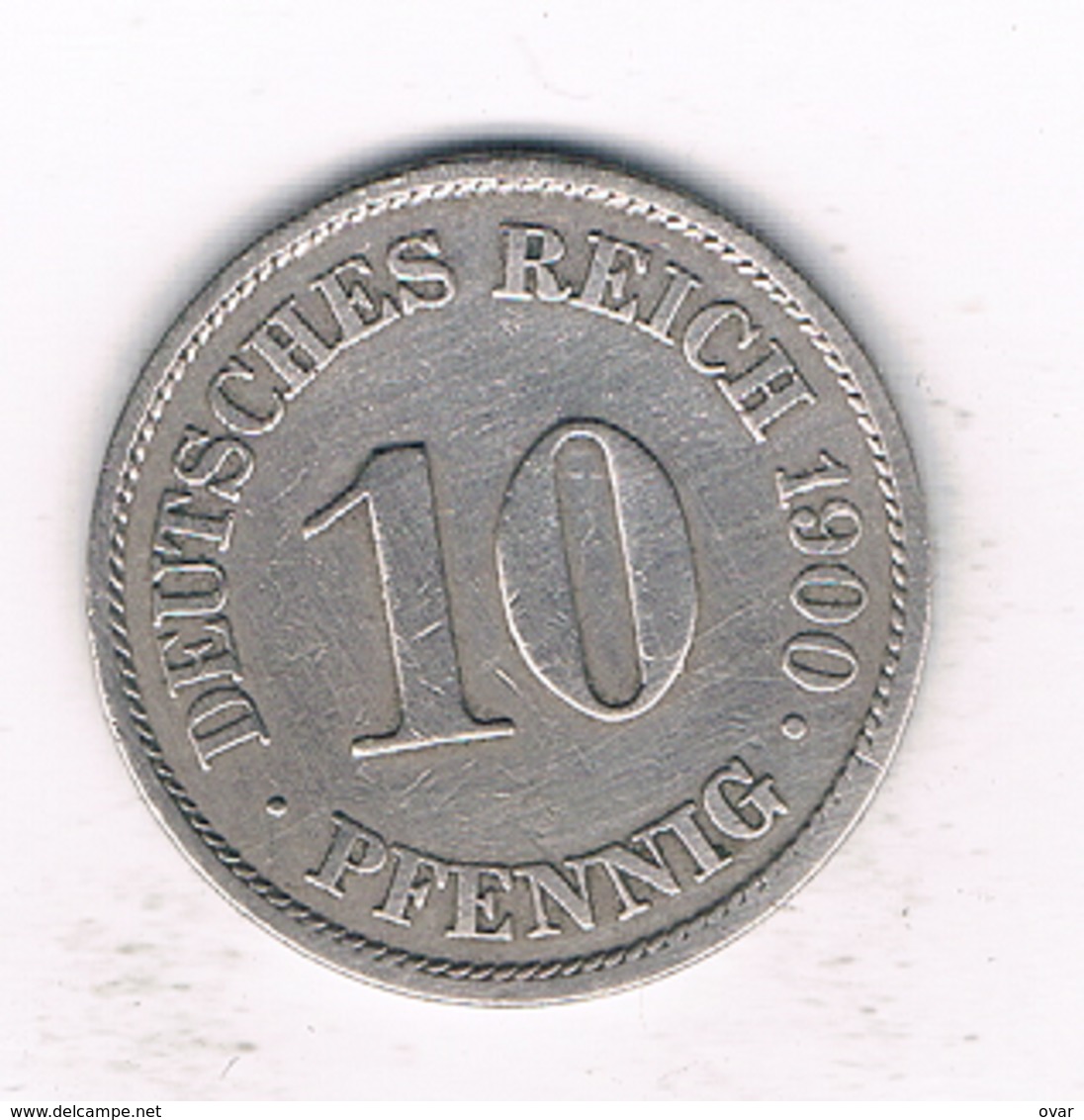 10 PFENNIG  1900 A   DUITSLAND /1512/ - 10 Pfennig