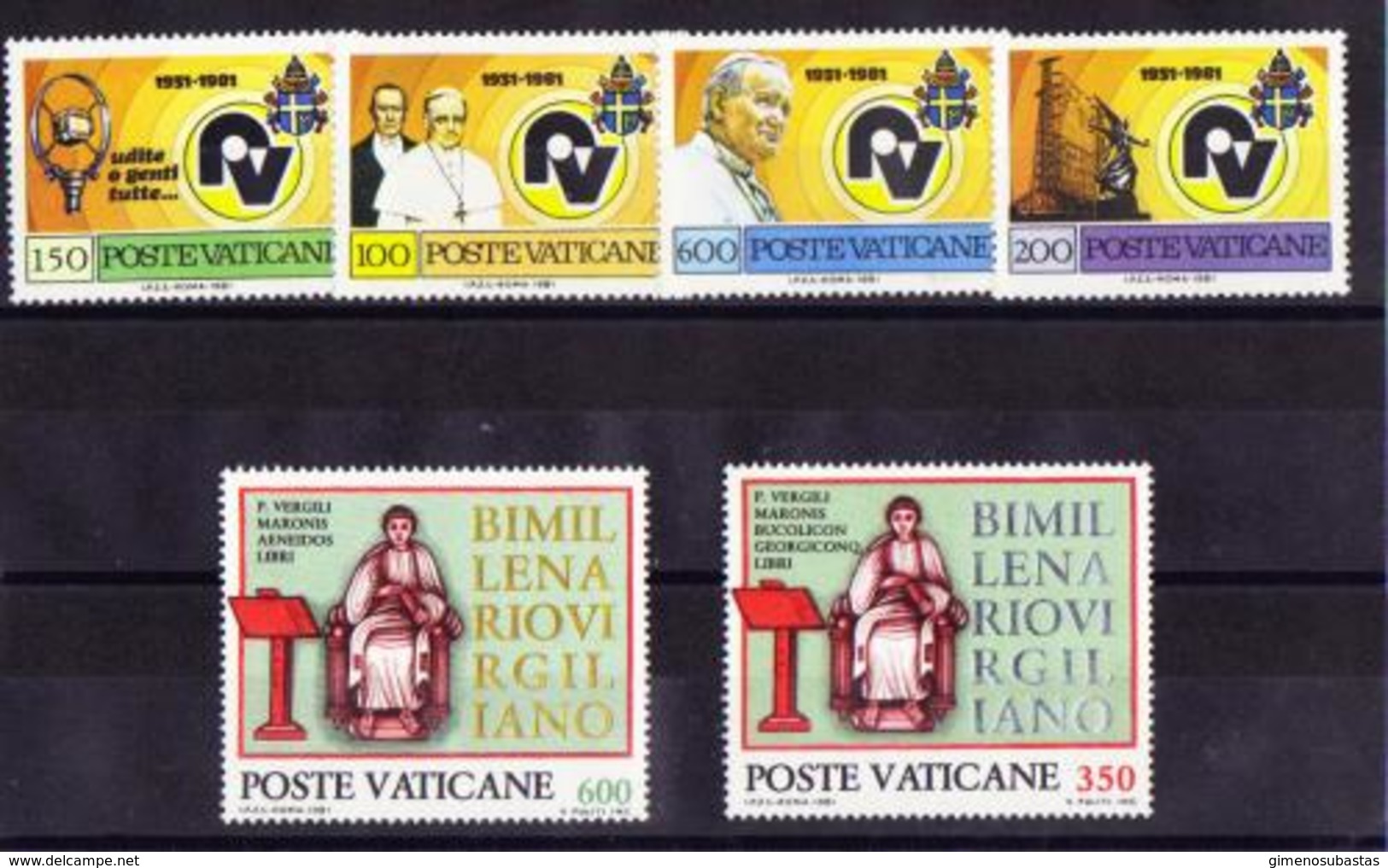 Vaticano 702/5-706/7**  Nuevo - Nuevos