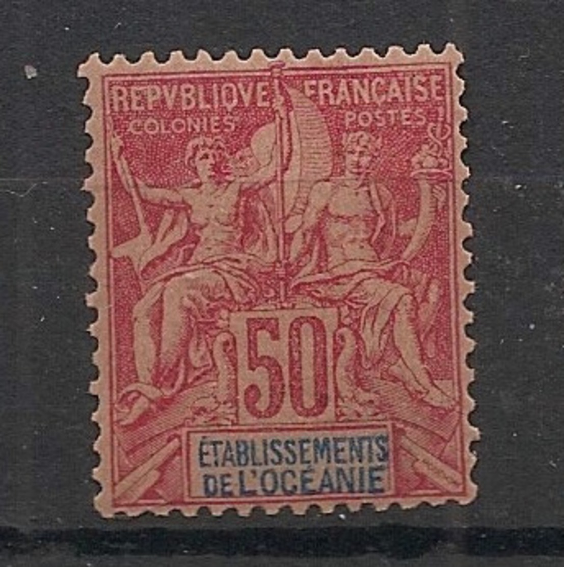 Océanie - 1892 - N°Yv. 11 - Groupe 50c Rose - Neuf Luxe ** / MNH / Postfrisch - Unused Stamps