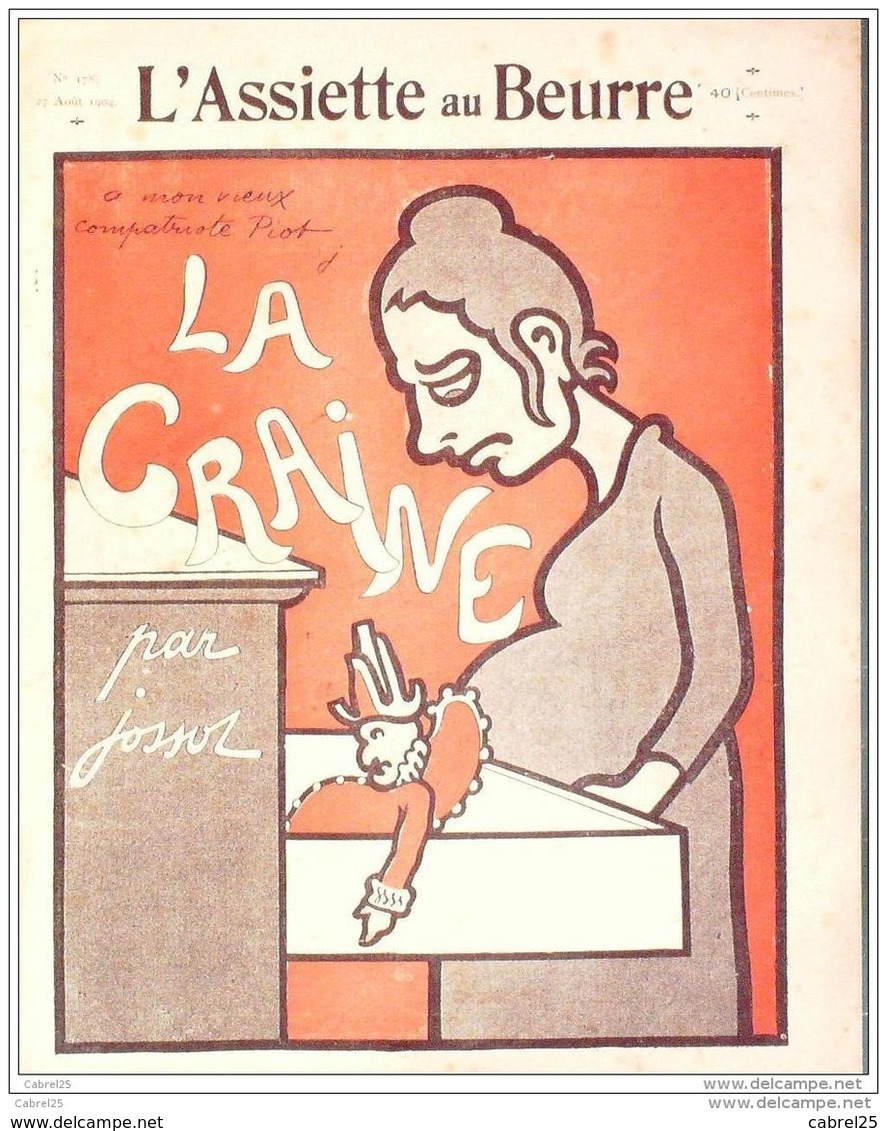 L'ASSIETTE AU BEURRE-1904-178-DESSINS JOSSOT-LA GRAINE - 1900 - 1949