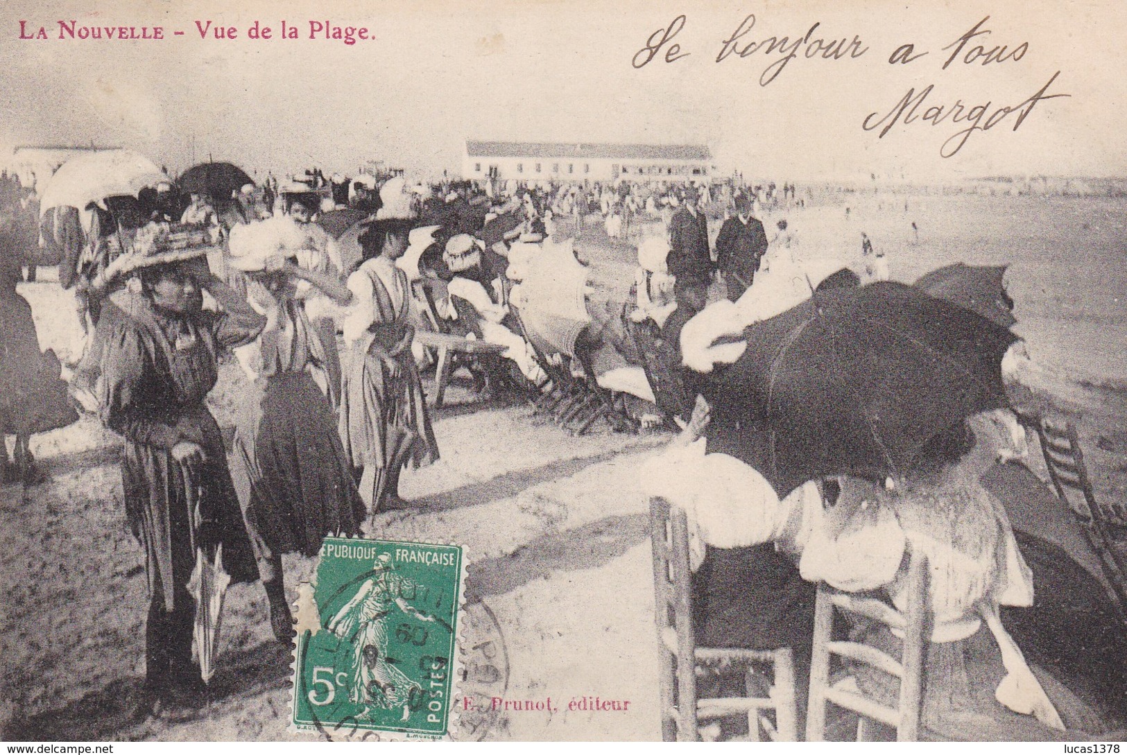 11 /LA NOUVELLE / VUE DE LA PLAGE / TRES BELLE CARTE - Port La Nouvelle