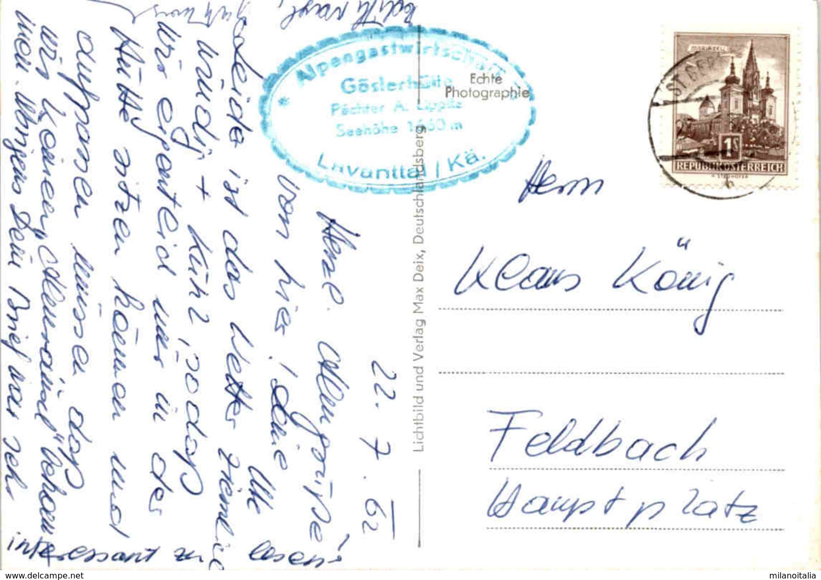 Koralpe - Göslerhütte 1660 M * 23. 7. 1962 - Wolfsberg