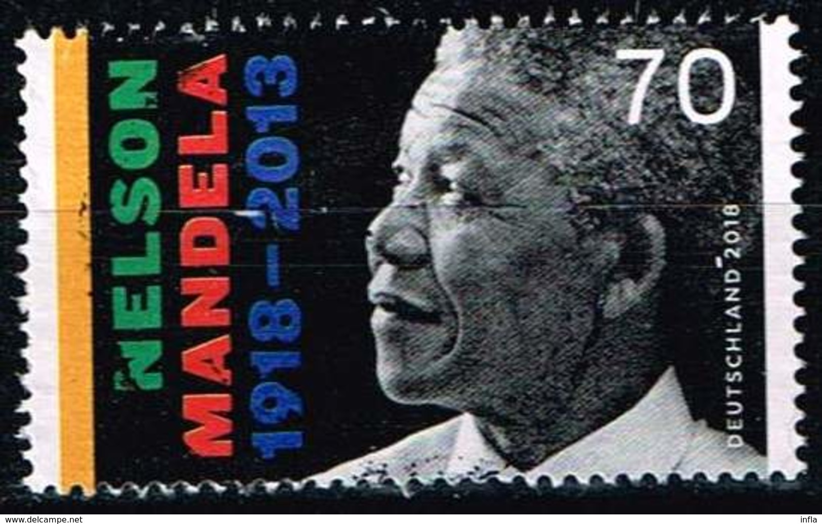 Bund 2018, Michel# 3404 O  Nelson Mandela - Gebraucht