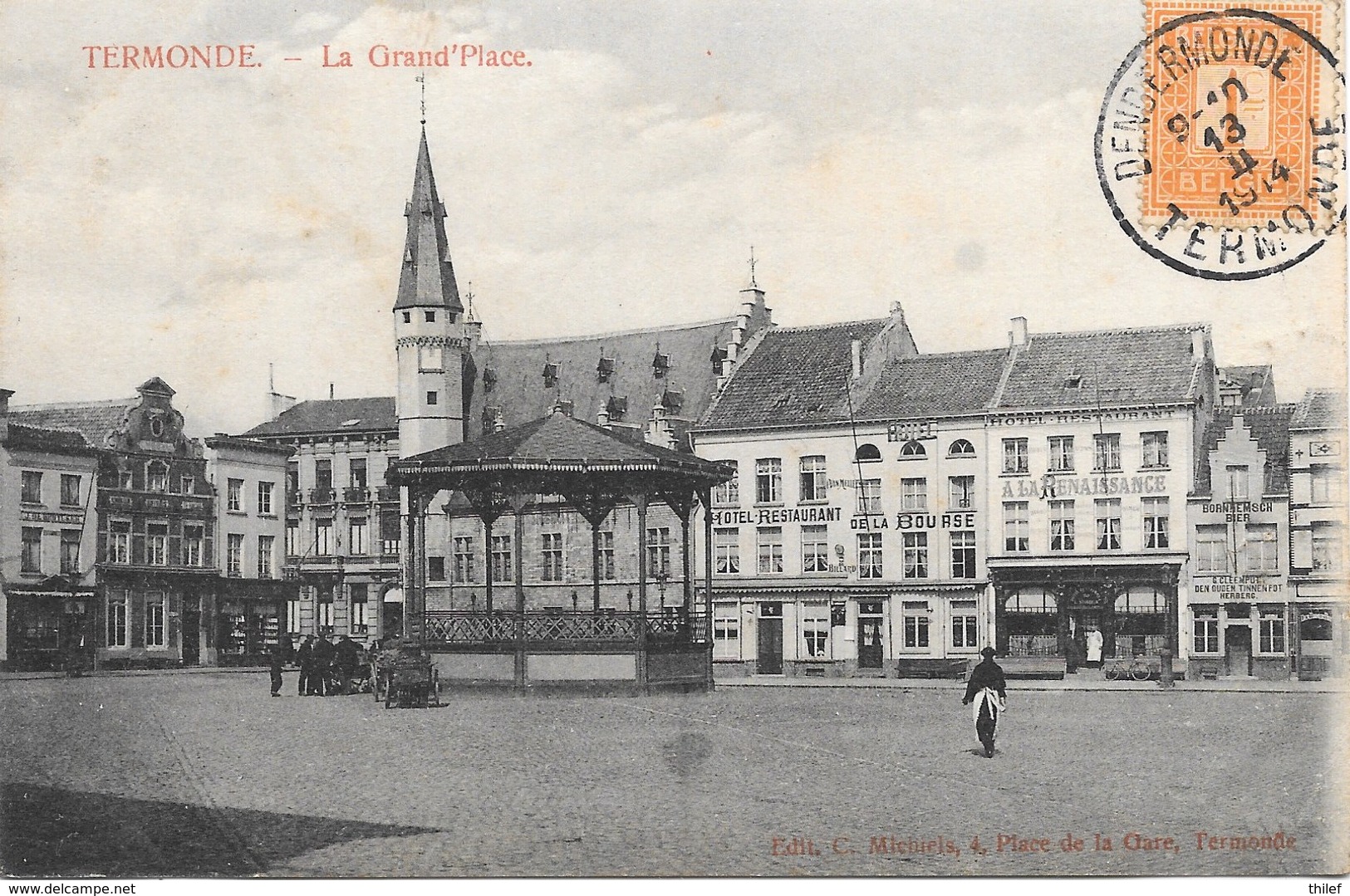 Termonde NA14: La Grand'Place 1914 - Dendermonde