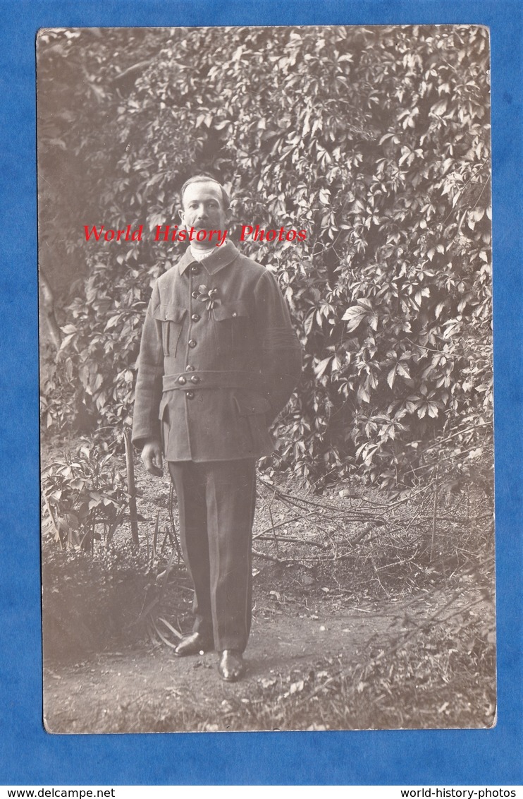 CPA Photo - Camp De KIRCHBERG - Portrait Du Poilu Auguste BEAU Domicilé Rue Sébastopol à Lyon - WW1 Soldat Prisonnier - Guerre 1914-18