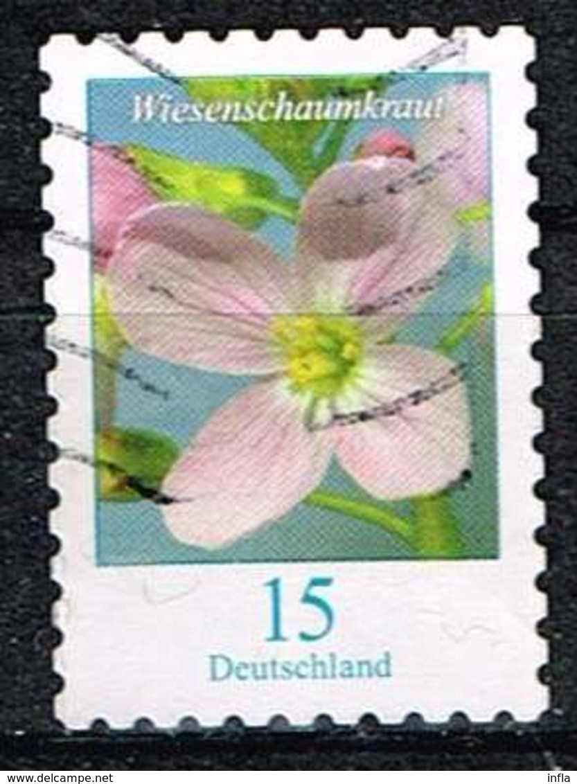 Bund 2018, Michel# 3431 O Blumen: Wiesenschaumkraut, Selbstklebend - Used Stamps