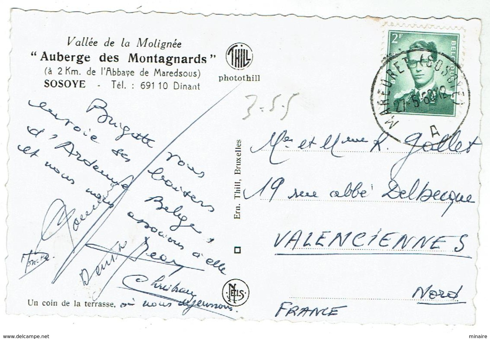 SOSOYE / ANHEE - Auberge Des Montagnards - Un Coin De La Terrasse - Format 9x14 - Anhée