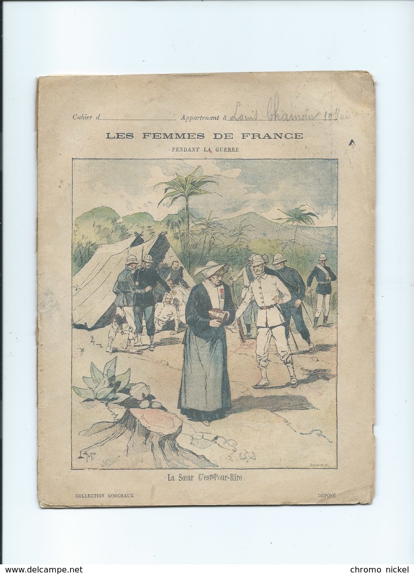 1898 Les Femmes De France La Soeur "C'est Pour Rire"  Cahier Bien, Intérieur Passable 225 X 175 Mm 2 Scans - Protège-cahiers