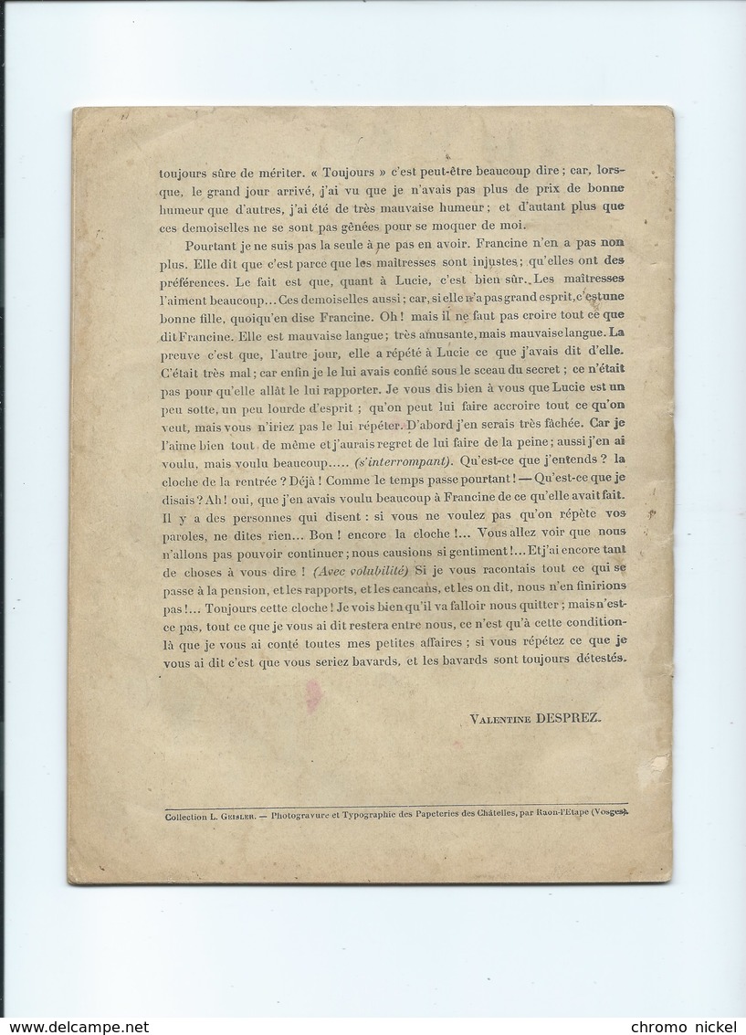 1901 Comédies Saynettes Moulin à Paroles Cahier Bien Complet Couverture Protège-cahier 225 X 175 Mm 5 Scans - Protège-cahiers