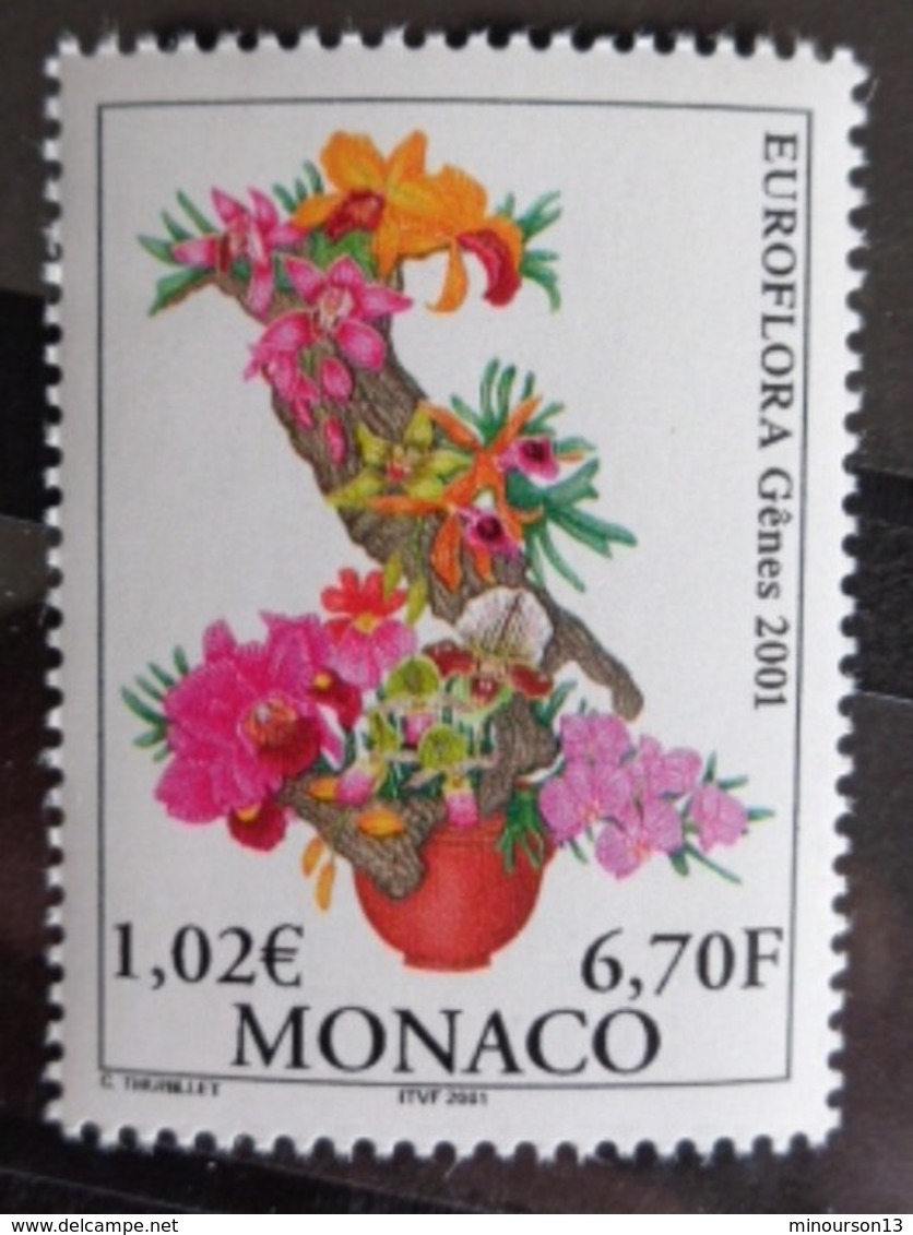 MONACO 2001 Y&T N° 2297 ** - EUROFLORA 2001, EXPOSITION FLORALE A GENES - Neufs