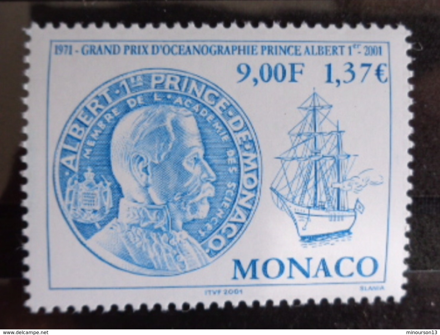 MONACO 2001 Y&T N° 2307 ** - 30e ANNIV. DU GRAND PRIX D'OCEANOGRAPHIE PRINCE ALBERT I - Neufs