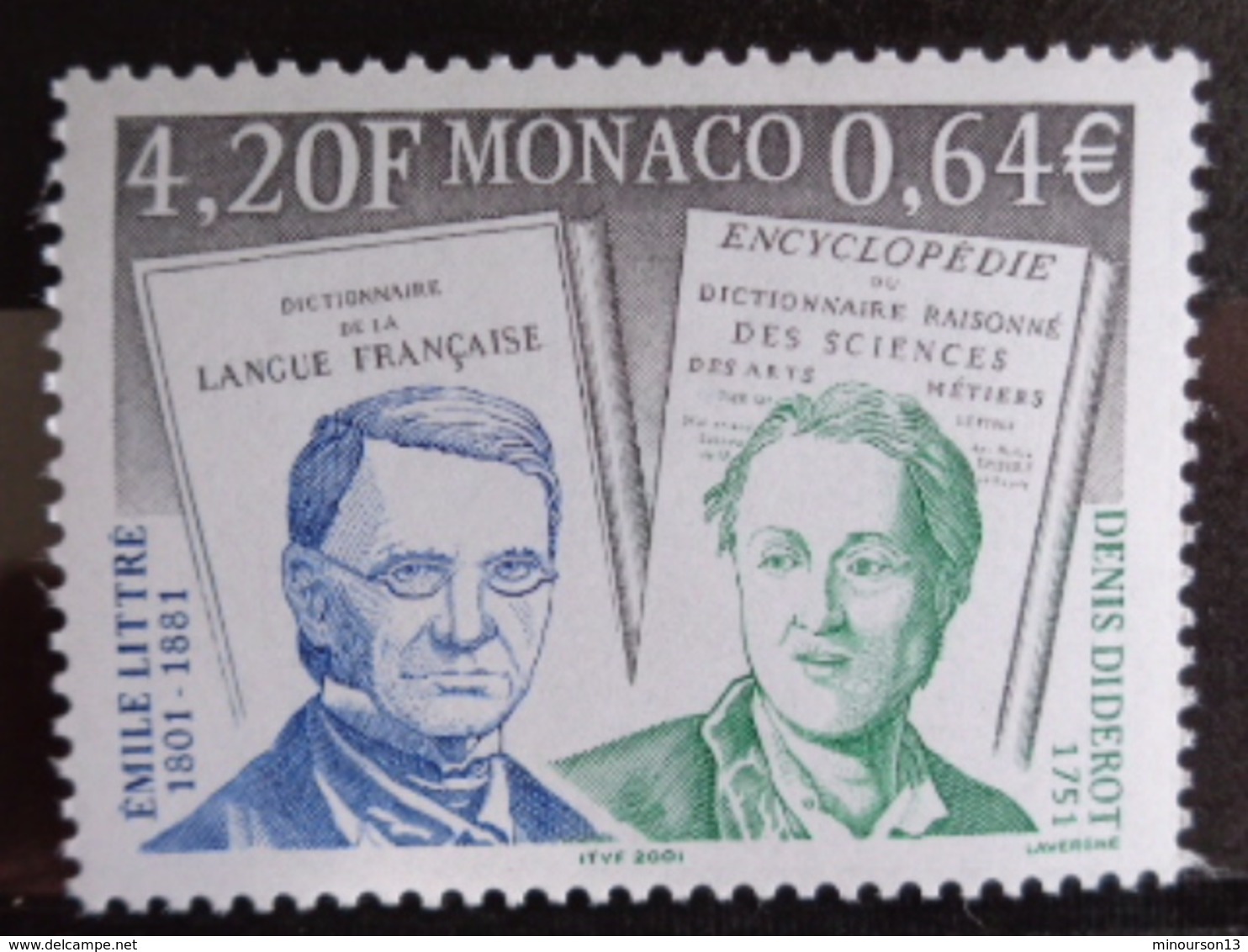 MONACO 2001 Y&T N° 2308 ** - BICENTENAIRE DE LA NAISSANCE DU PHILOSOPHE EMILE LITTRE - Neufs