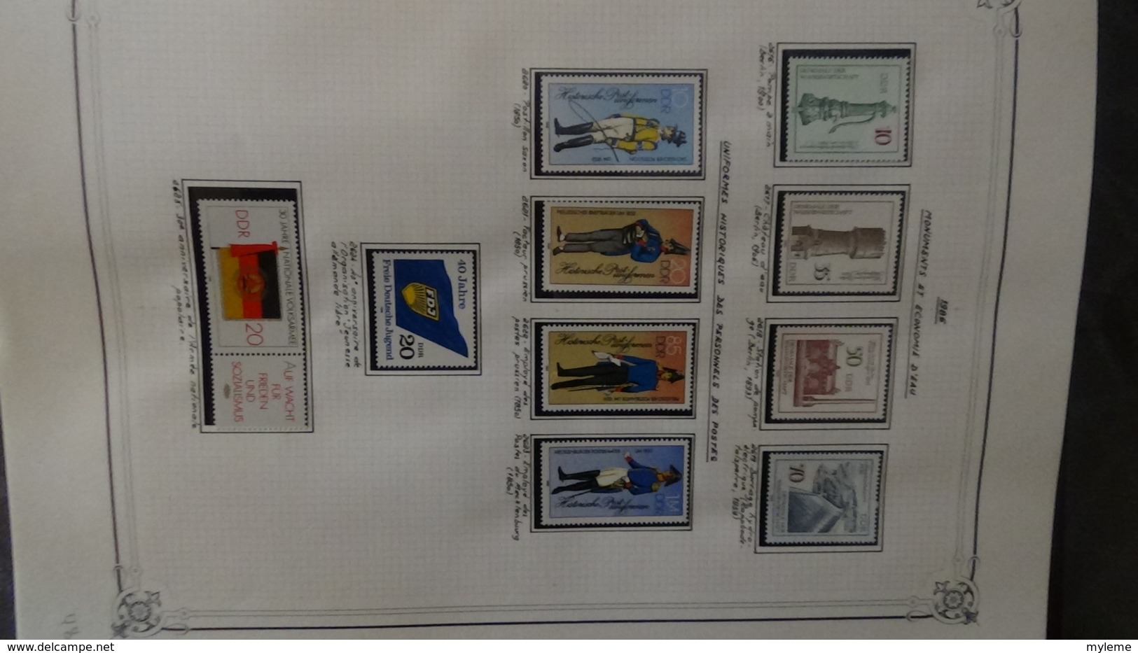 Belle collection d'ALLEMAGNE blocs et timbres de 1973 à 1988 ** à completer !!!. A saisir !!!