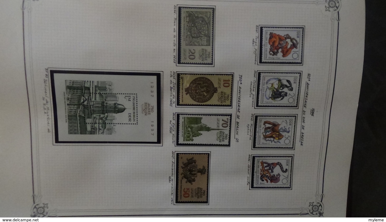 Belle collection d'ALLEMAGNE blocs et timbres de 1973 à 1988 ** à completer !!!. A saisir !!!