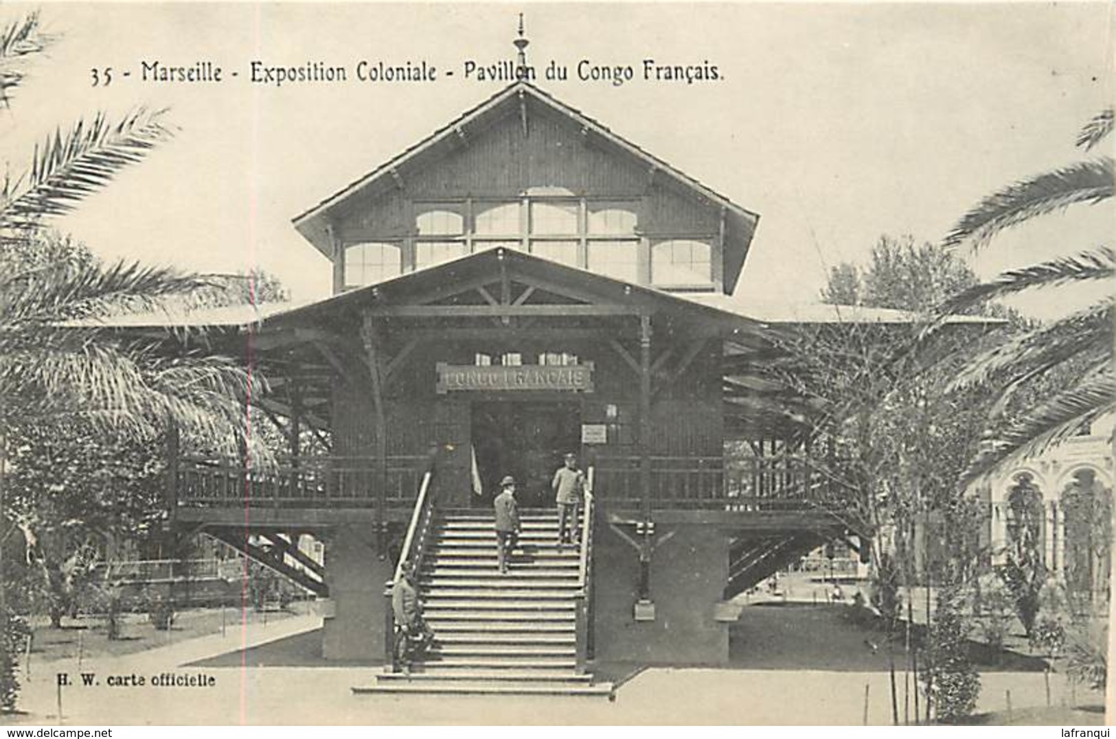 Pays Div- Ref R93- Marseille - Exposition Coloniale - Pavillon Du Congo Francais - Carte Bon Etat - - Congo Français