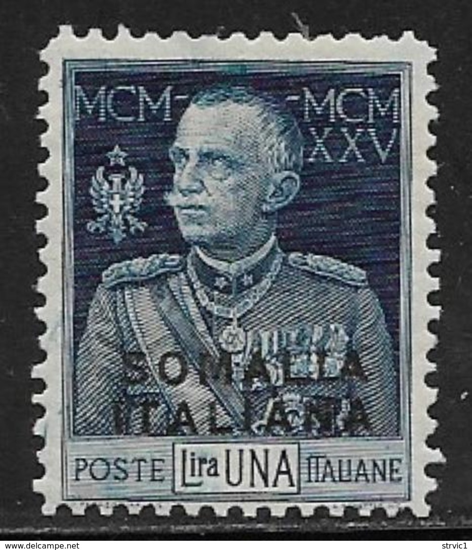 Somalia Scott # 68 Mint Hinged Italy Victor Emmanuel Lll Stamp Overprinted, 1925 - Somalia
