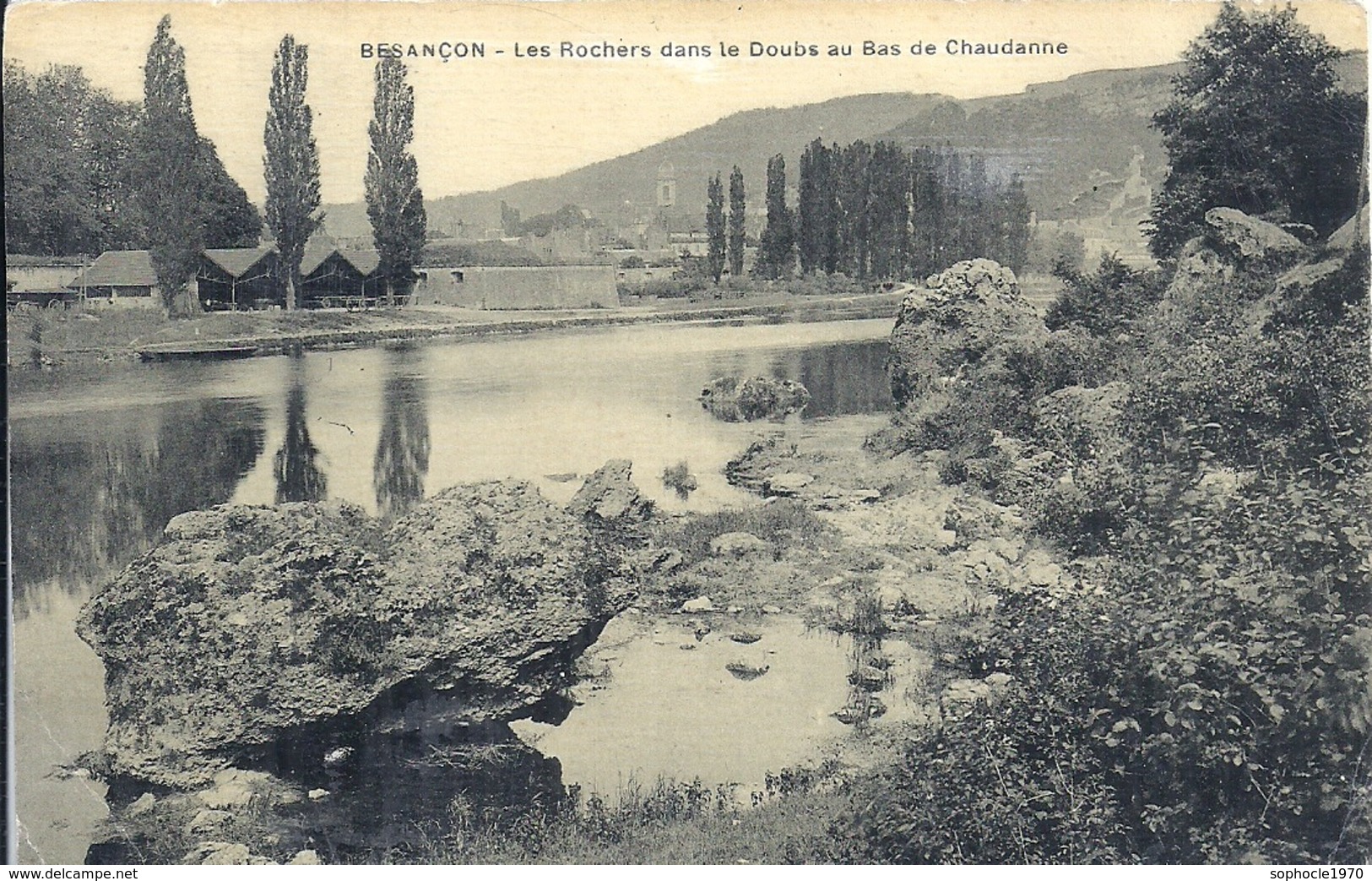 DOUBS - 25 - BESANCON - Les Rochers Dans Le Doubs Au Bas De Chaudanne - Besancon