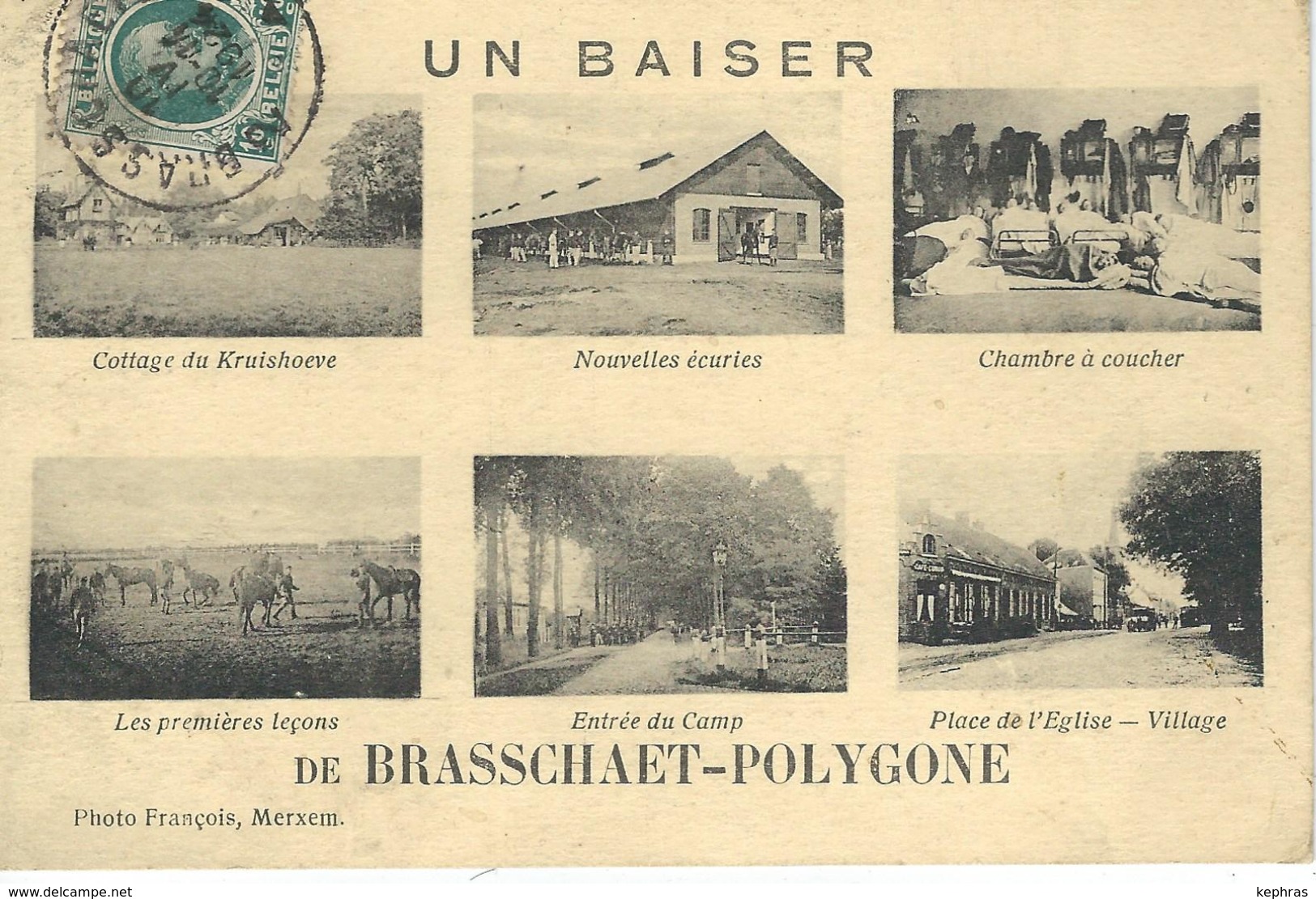 Un Baiser De BRASSCHAET BRASSCHAAT-POLYGONE - Cachet De La Poste 1924 - Brasschaat