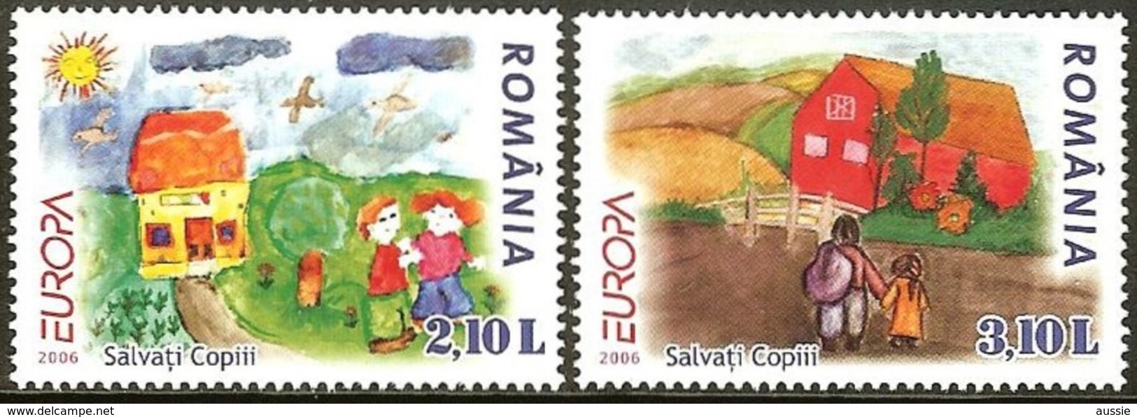 Cept 2006 Roumanie Romania  Yvertn° 5093-5094 *** MNH  Europa Dessin D' Enfants - 2006