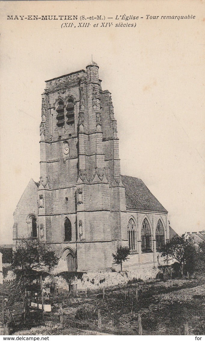 Seine Et Marne : MAY-en-MULTIEN : L'église - Autres & Non Classés