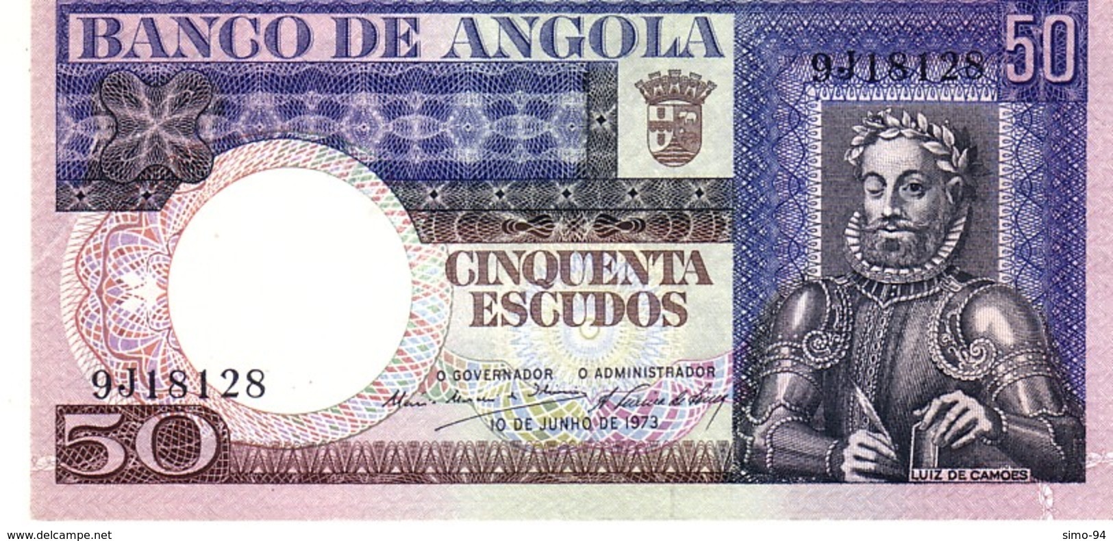 Angola P.105  50 Escudos 1973 Unc - Angola