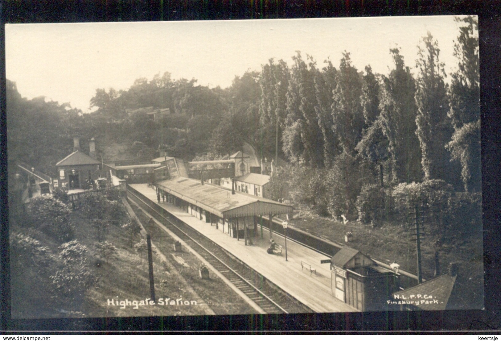 Great Britain - Finsbury Park - London - NlPPCo - Highgate Station - Photocard Fotokaart - 1910 - Autres & Non Classés