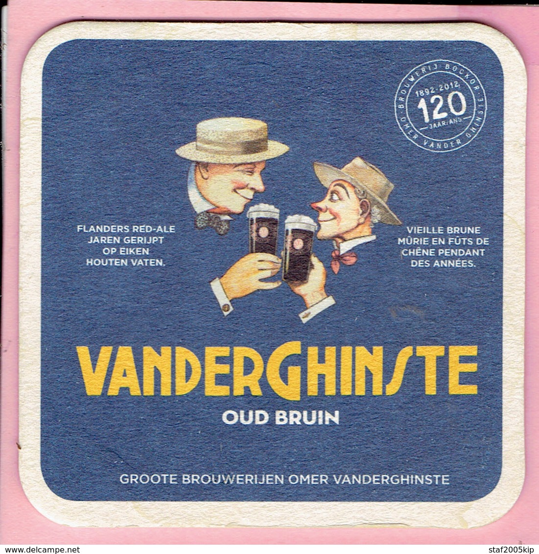 Bierviltje - 120 Jaar Brouwerij Bockor - Omer Vanderghinste - 1892-2012 - Sous-bocks