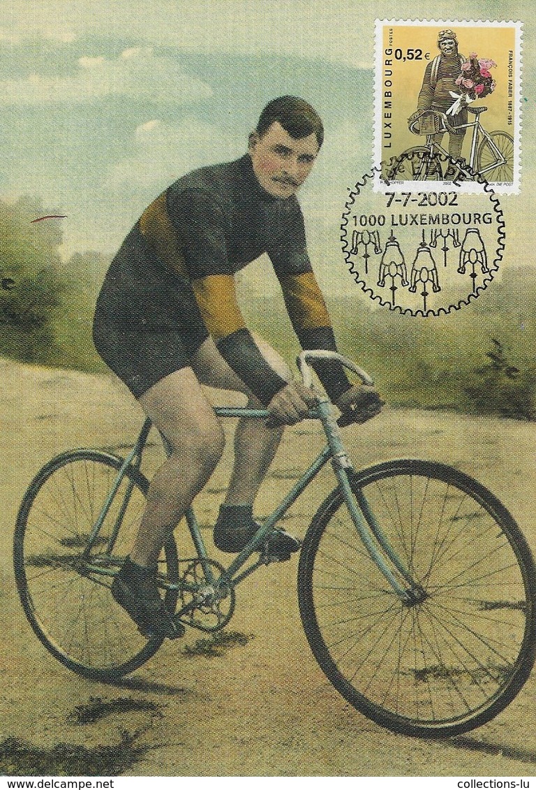 Francois Faber -  Vainqueur Du Tour De France En  1909 - Cartes Maximum