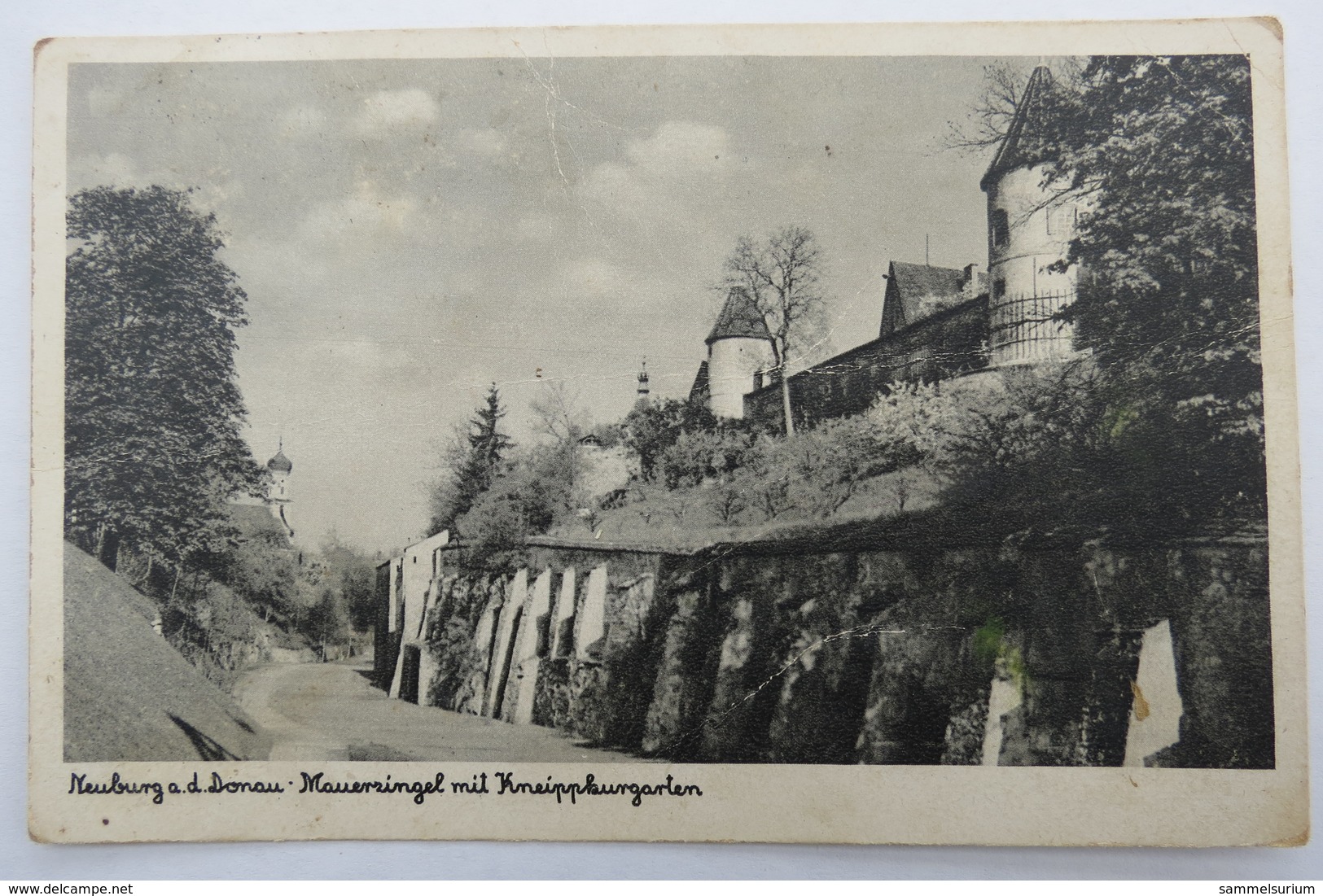 (11/1/36) Postkarte/AK "Neuburg A.d.Donau" Mauerzingel Mit Kneippkurgarten - Neuburg