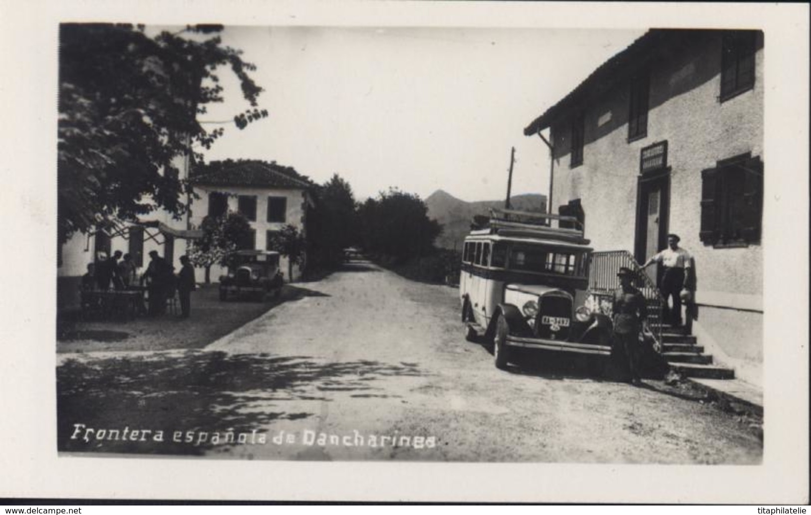 CPA Carte Postale CPSM Espagne Frontera Espanola De Dancharinea - Navarra (Pamplona)