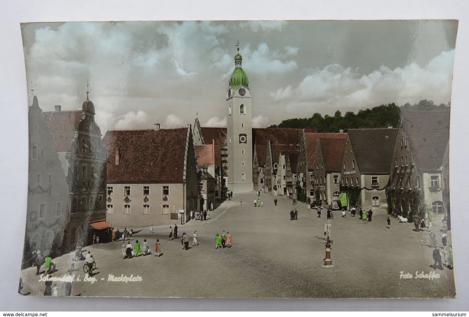 (11/1/38) Postkarte/AK "Schwandorf I.Bay." Marktplatz - Schwandorf